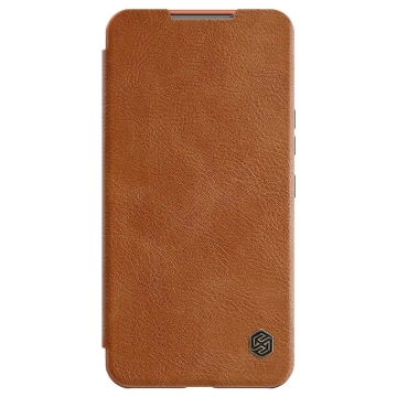 Nillkin Qin Leather Pro Case Cover für Samsung Galaxy S22 (S22 Plus) Kameraschutz Holster Cover Flip Cover Braun
