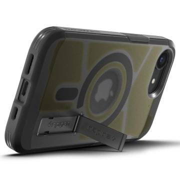 Etui für iPhone 16e Spigen Tough Armor Mag MagSafe Frost Black