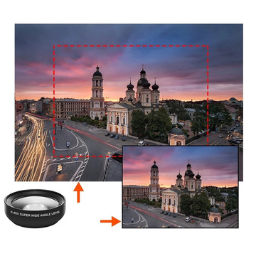 Objektiv Smartphone-Objektiv-Kit 2in1 Alogy Objektivclip 0,45X Makro 12,5X Weitwinkel