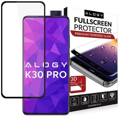 Szkło Alogy Full Glue do Xiaomi Redmi K30 Pro Czarne