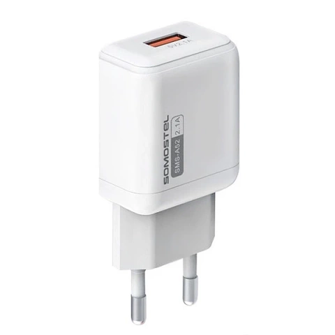 Ładowarka sieciowa Somostel USB 2.1A 10W SMS-A52 Biała