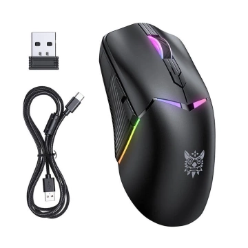 ONIKUMA CW928 Gaming Maus Schwarz, 2,4 GHz, Bluetooth, 12.000 DPI, RGB