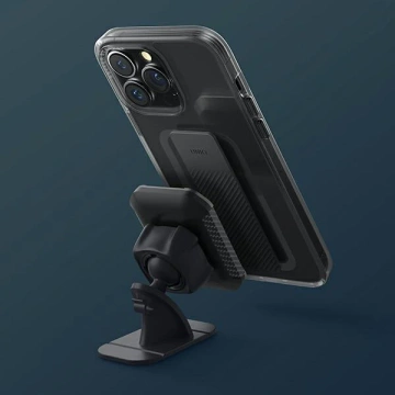 UNIQ Hülle Heldro Mount iPhone 14 Pro Max 6.7" grau/vapour smoke