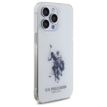 Etui do iPhone 15 Pro Max US Polo Shiny Big Logo Białe