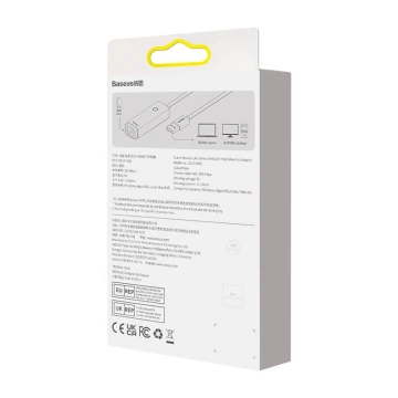 USB-auf-RJ45-Netzwerkadapter der Baseus Lite-Serie, 100 Mbit/s (schwarz)