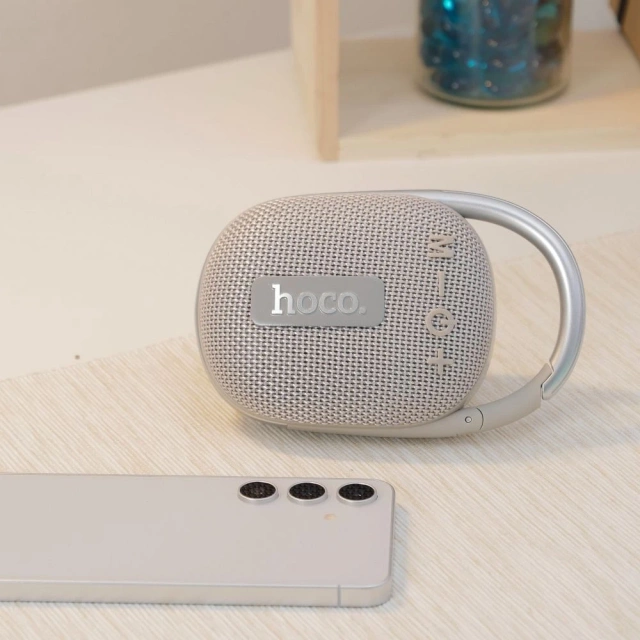 Głośnik Bluetooth HOCO HC17 5W 2h z Karabińczykiem Szary