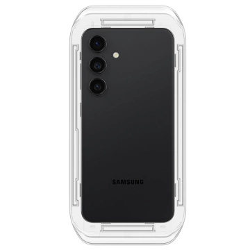 Spigen Glas.tR Panzerglas „EZ Fit“ 2er-Pack für Samsung Galaxy S24 Klar