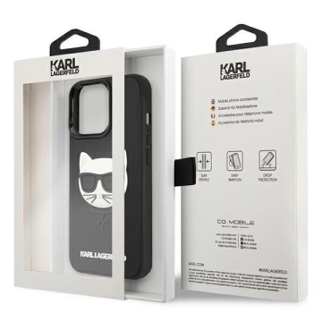 Karl Lagerfeld KLHCP13LCH3DBK 13 Pro / 13 6,1" Czarny/Black Hardcase 3D Rubber Choupette
