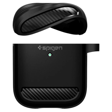Spigen Rugged Armor Apple Airpods mattschwarz