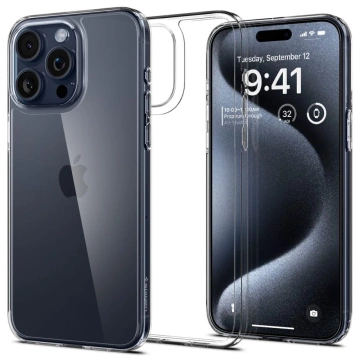 Etui Spigen Airskin Hybrid für Apple iPhone 15 Pro Crystal Clear