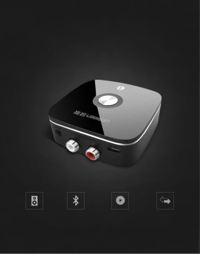 Adapter UGREEN Bluetooth 5.1 Empfänger aptX 2RCA / 3,5 mm Miniklinke schwarz (40759)