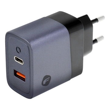 Forcell GaN 45W USB-C USB-A PD QC SFC Wandladegerät Grau