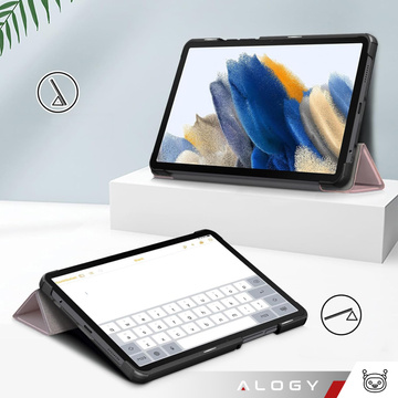 Hülle für Samsung Galaxy Tab A9 2023 8,7" X110 / X115 Tablet-Hülle Alogy Book Cover Pink