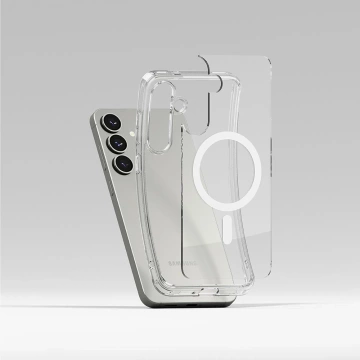 Etui für Samsung Galaxy S25 Clear Ringke Fusion Magnetic MagSafe