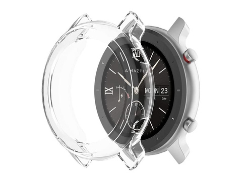 Silikonowe etui ochronne obudowa TPU Alogy do Amazfit GTR 47mm Przezroczyste