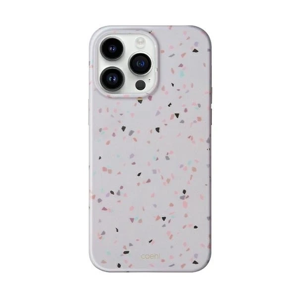 Etui UNIQ Coehl Terrazzo do iPhone 14 Pro 6,1" piaskowy/sandstone