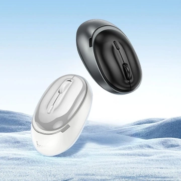 HOCO Kabellose Maus 2.4G Bluetooth 1600 DPI GM34 Grau-Weiß
