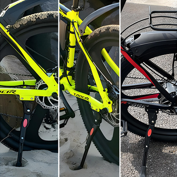 Fahrradständer Metallständer Seitenständer Fahrradständer Seitenständer Längenverstellbar für Hinterrahmen Schwarz