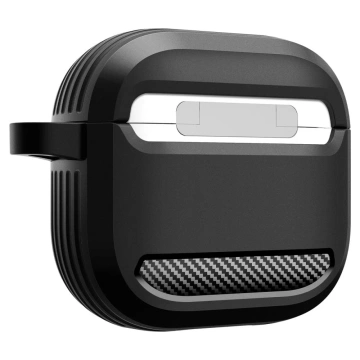 Schutzhülle für Apple Airpods 4 Spigen Rugged Armor Mattschwarz