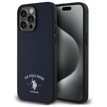 Etui do iPhone 15 Pro Max US Polo Printed DH Logo Granatowe