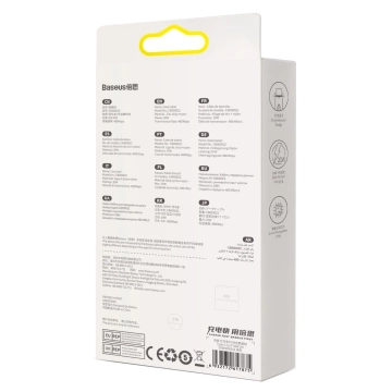 Baseus Glimmer Series Schnellladekabel USB-C - Lightning 480Mb/s PD 20W 2m schwarz