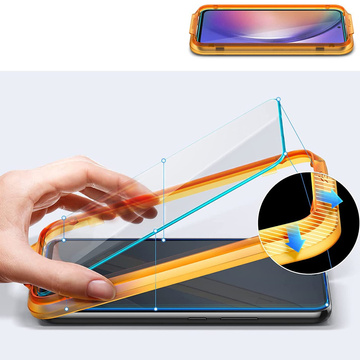 Spigen Alm Glas.TR 2er-Pack Panzerglas für Samsung Galaxy A54 5G Klar