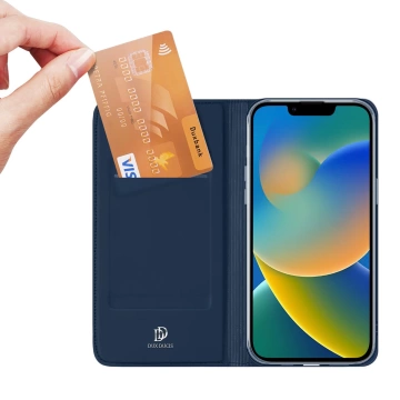 Dux Ducis Skin Pro Holster Flip Cover für iPhone 14 Plus blau
