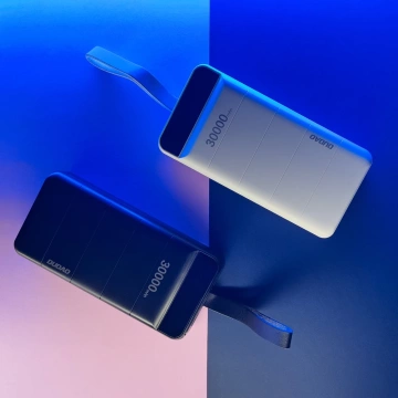 Dudao Powerbank 30000 mAh 3x USB mit LED-Lampe weiß (K8s weiß)