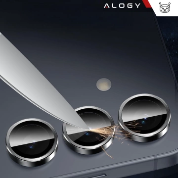 Alogy Lens Protector PRO Schutzhülle Glas für Samsung Galaxy S24 Ultra Kameraabdeckung Objektiv Kameralinsen