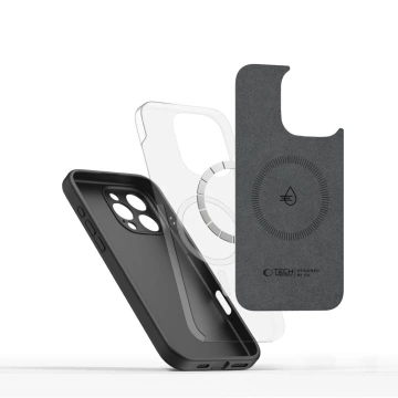 Etui Tech-Protect Liquid Silicone MagSafe iPhone 16 Pro Max Black