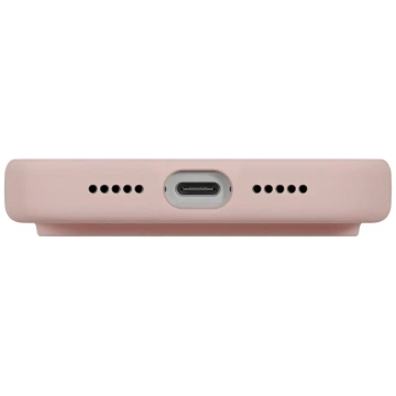 Etui UNIQ Lino do iPhone 17 Pro Magclick Charging różowy