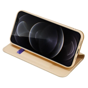 Dux Ducis Skin Pro Holster Flip Cover für iPhone 13 Pro gold