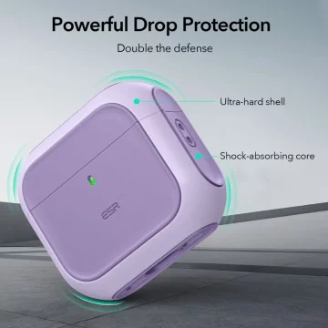 Schutzhülle für ESR Orbit Halolock MagSafe Apple AirPods 4 Lila Kopfhörer