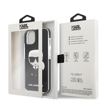 Karl Lagerfeld KLHCP13STPEIKK iPhone 13 mini 5,4" Hardcase Czarny/Schwarz Iconik Karl