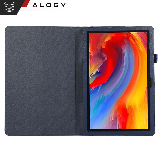Etui do Lenovo Tab K11 / K11E 11” M11 10.95" TB330FU/TB330XU/TB331FC stojak pokrowiec obudowa z klapką na tablet Case Alogy Granatowe