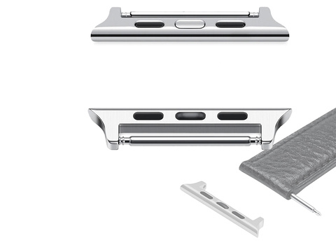 Alogy Armbandverschlussadapter für Apple Watch 38/40 / 41mm Silber