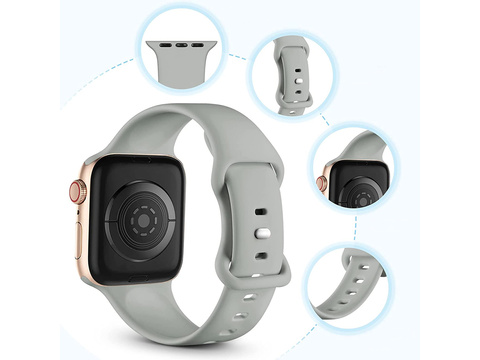 Alogy Sports Rubber Strap für Apple Watch 42/44/45 / 49mm Grau