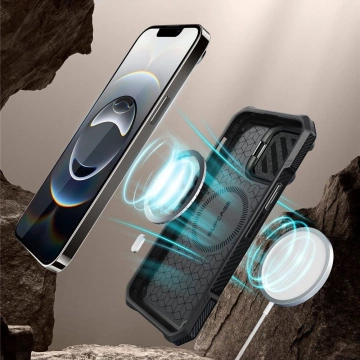 Etui Supcase UB XT Mag MagSafe iPhone 16e Black z podstawką