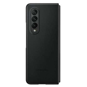 Samsung Hülle EF-VF926LBEGWW für Samsung Galaxy Z Fold 3 schwarz/schwarz Lederhülle