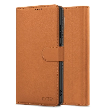 Etui für iPhone 16e Tech-Protect Wallet Sattelbraun