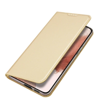 Dux Ducis Skin Pro Schutzhülle für Samsung Galaxy S23 Flip Card Wallet Stand Gold