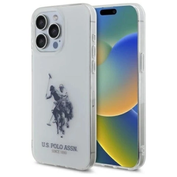 Etui do iPhone 15 Pro Max US Polo Shiny Big Logo Białe