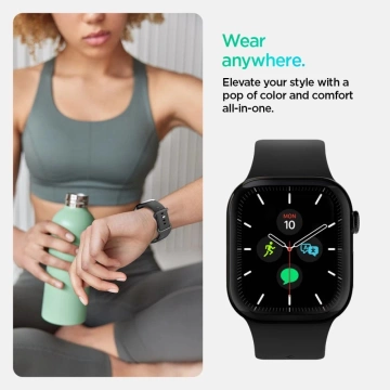 Pasek Spigen Nano Pop do Apple Watch 44/45/46/49 mm Czarno-Szary