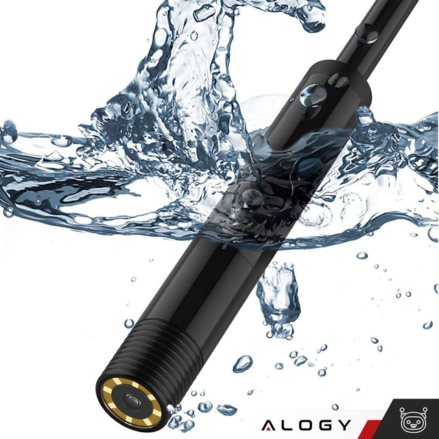 Kamera inspekcyjna endoskopowa micro USB + USB-C + USB Full HD 5m 8mm Endoskop Alogy Hard Wire