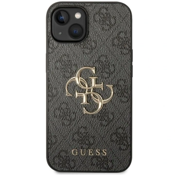 Etui Guess GUHCP15M4GMGGR für iPhone 15 Plus 6,7" Hardcase 4G Big Metal Logo schwarz/grau