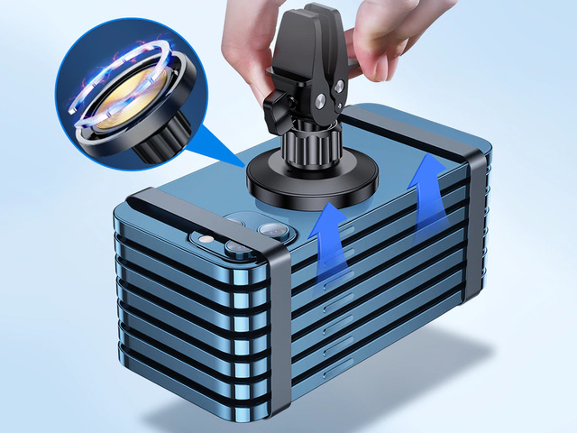 Uchwyt magnetyczny z ładowarką Qi MagSafe JOYROOM JR-ZS240 do kratki