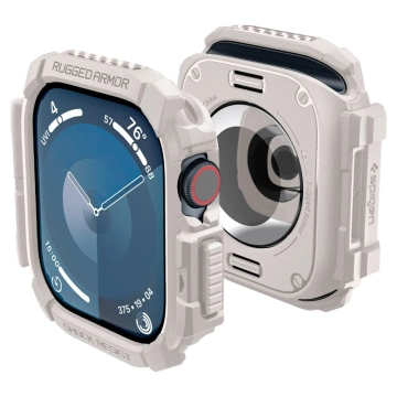 Hülle für Apple Watch 10 (46 mm) Beige Dune Beige Spigen Rugged Armor Pro
