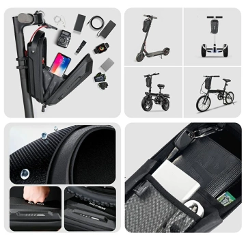 WILDMAN GD9X Plus 3L Scooter-Tasche, Schwarz, Schnellverschluss