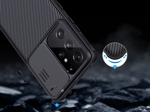 Nillkin CamShield Pro Schutzhülle für Samsung Galaxy S21 Ultra Schwarz