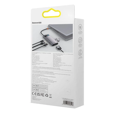 Baseus Metal Gleam Series 7-in-1 HUB grau (WKWG040013)
